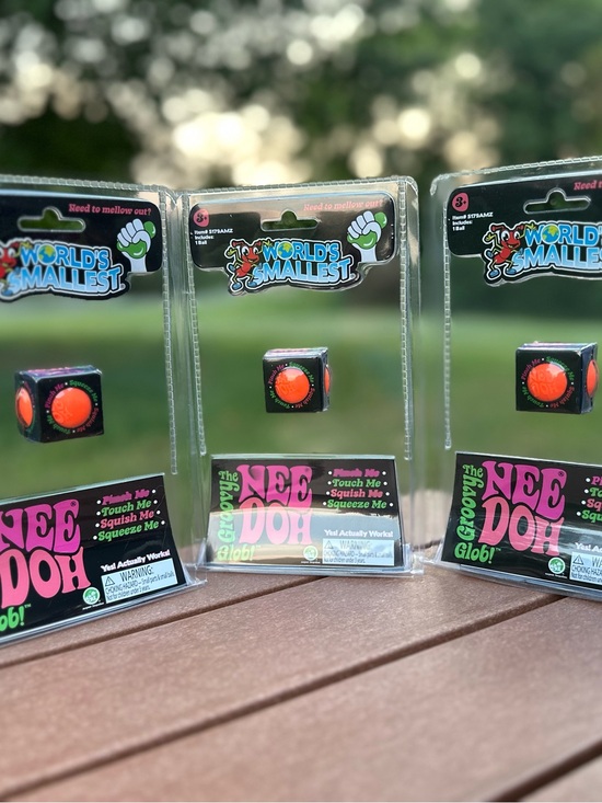 Schylling Other - New World's Smallest NeeDoh Groovy Glob Squish Toy Set of 3 - very hard to find!